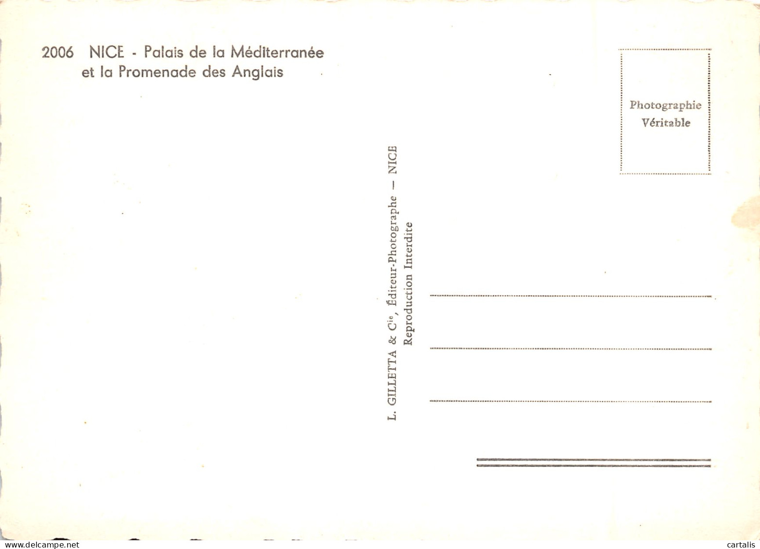 06-NICE-N°3823-B/0233 - Sonstige & Ohne Zuordnung