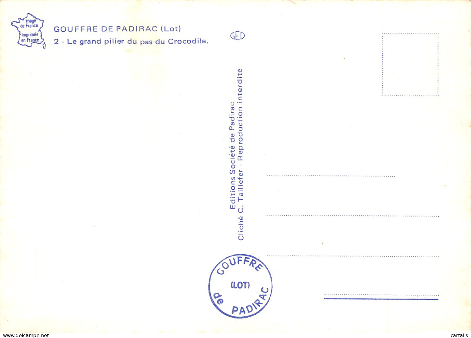 46-GOUFFRE DE PADIRAC-N°3823-B/0011 - Sonstige & Ohne Zuordnung