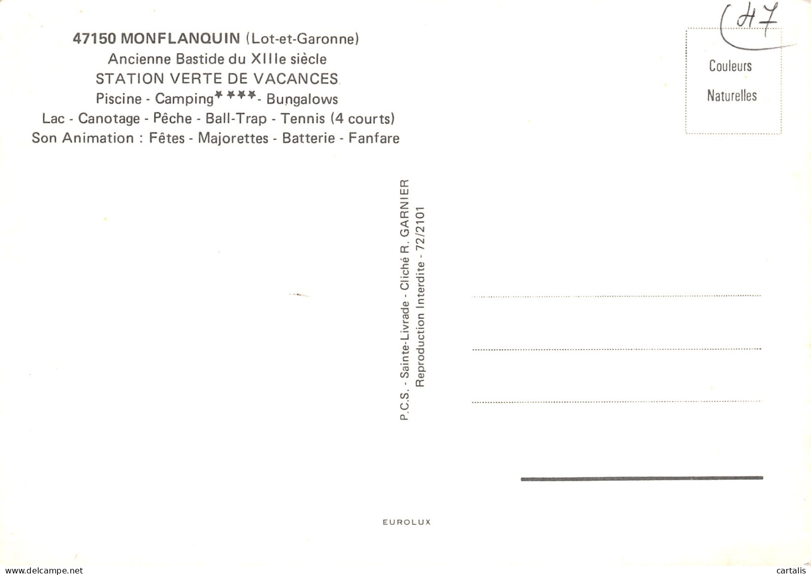 47-MONFLANQUIN-N°3823-A/0065 - Other & Unclassified