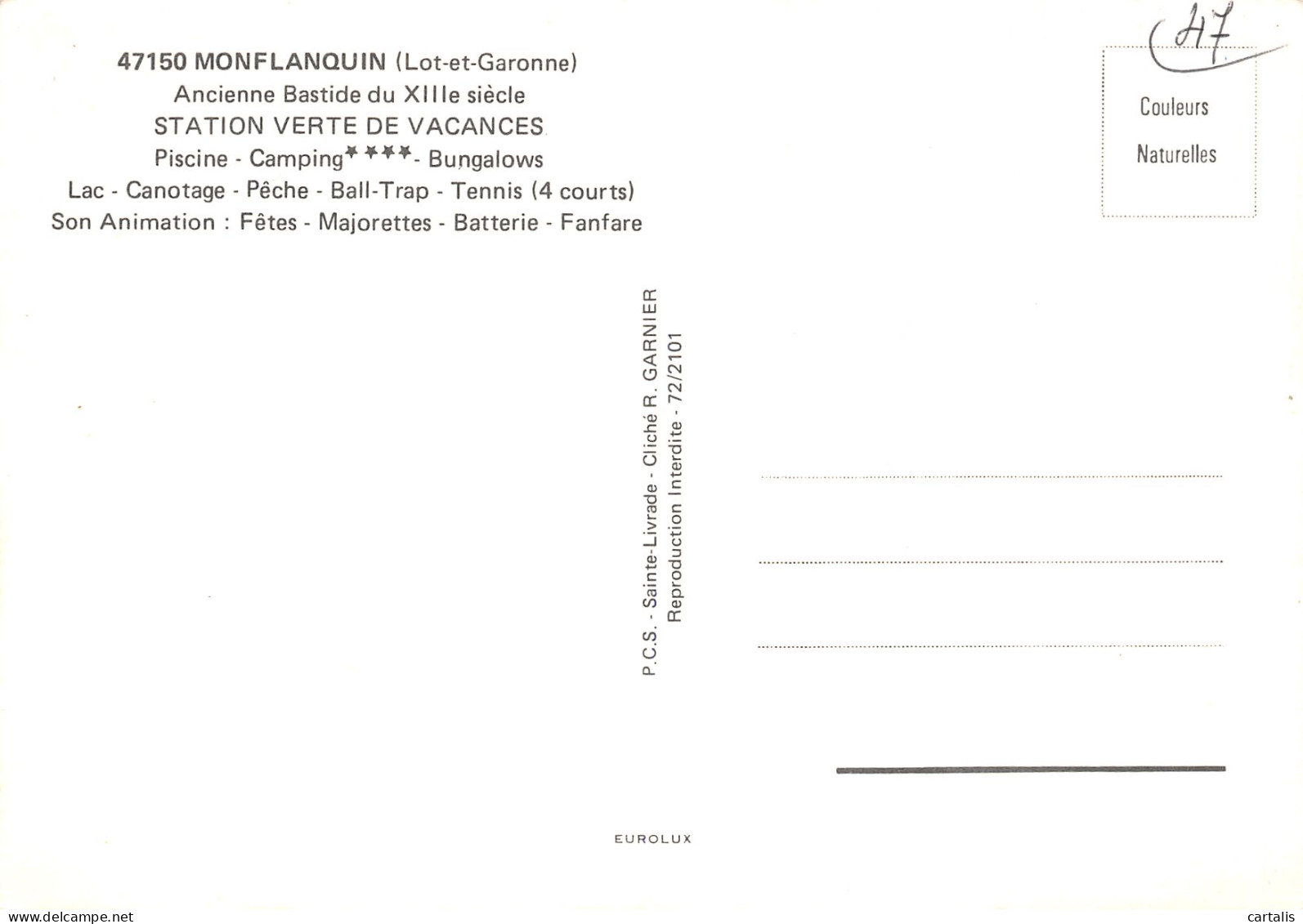 47-MONFLANQUIN-N°3823-A/0067 - Otros & Sin Clasificación