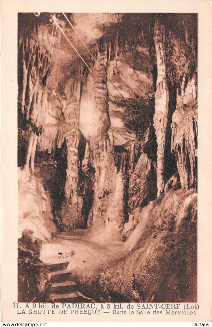 46-GROTTE DE PRESQUE-N°3823-E/0069 - Autres & Non Classés