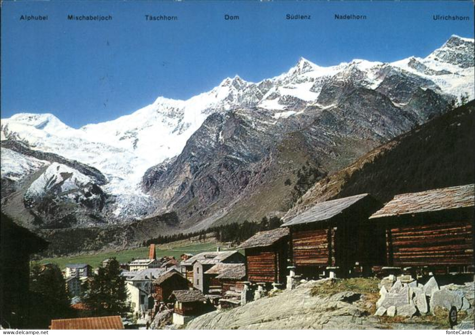 11337333 Saas-Fee Alpen Panorama Saas Fee - Andere & Zonder Classificatie