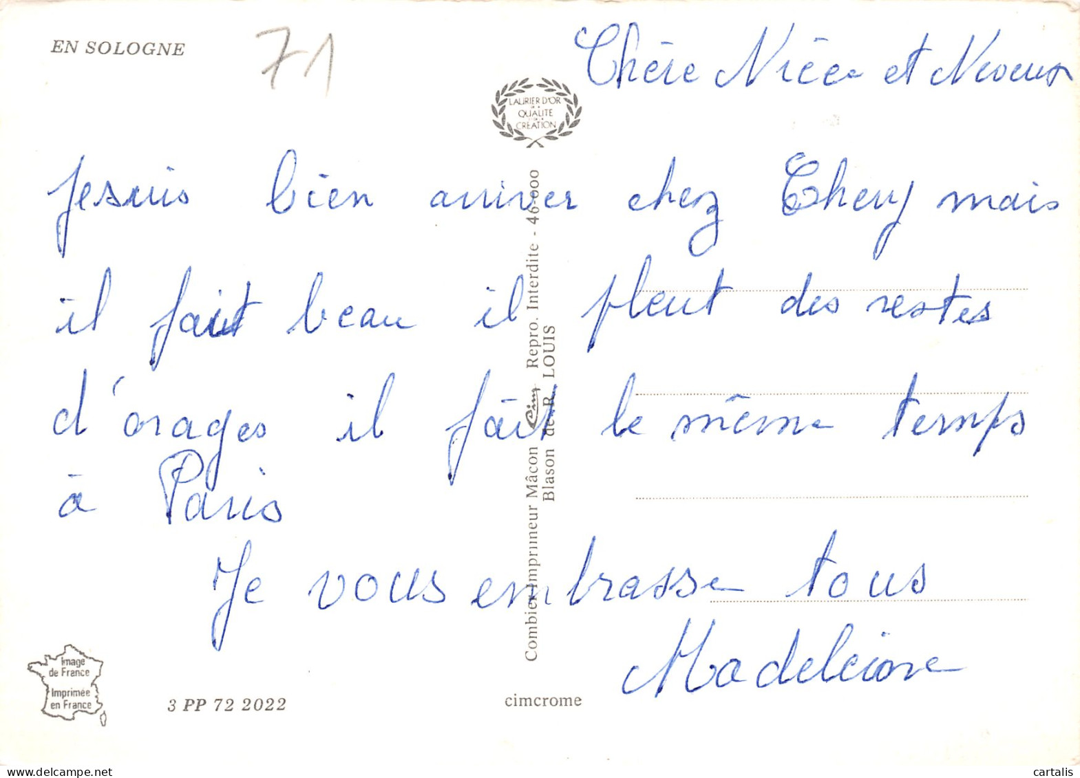 41-EN SOLOGNE-N°3823-D/0259 - Andere & Zonder Classificatie