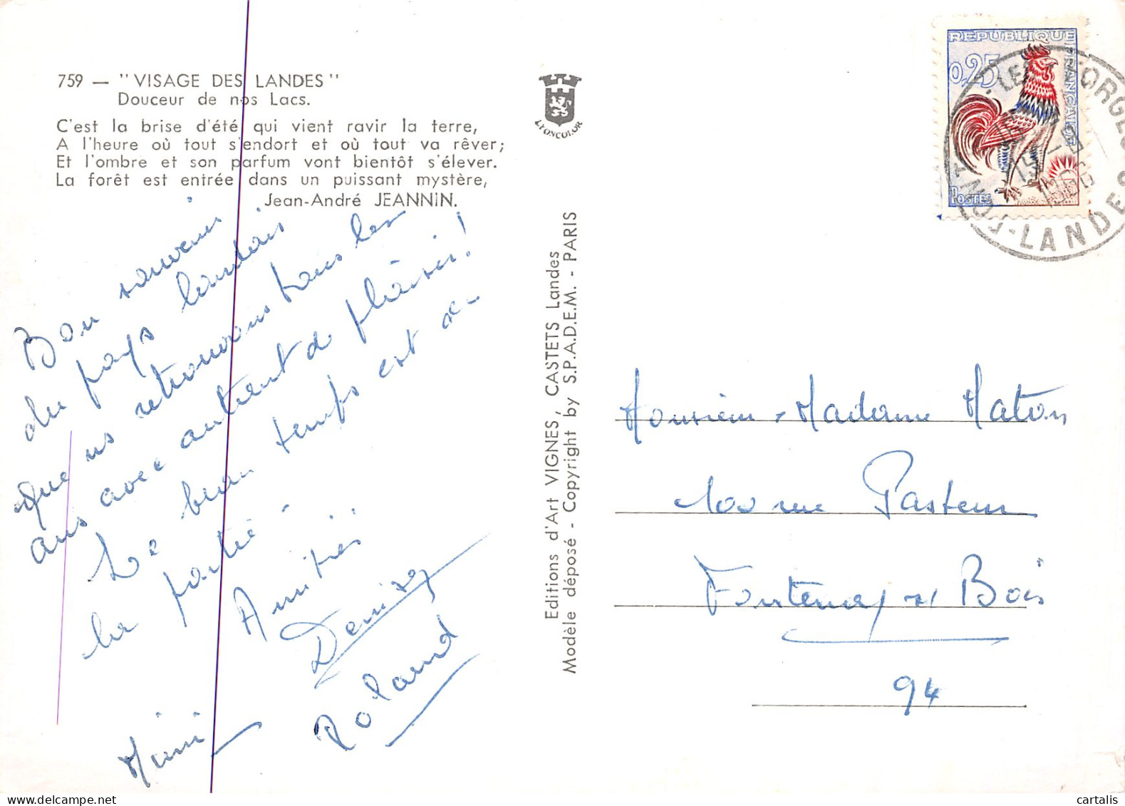 40-LES LANDES-N°3823-D/0251 - Other & Unclassified