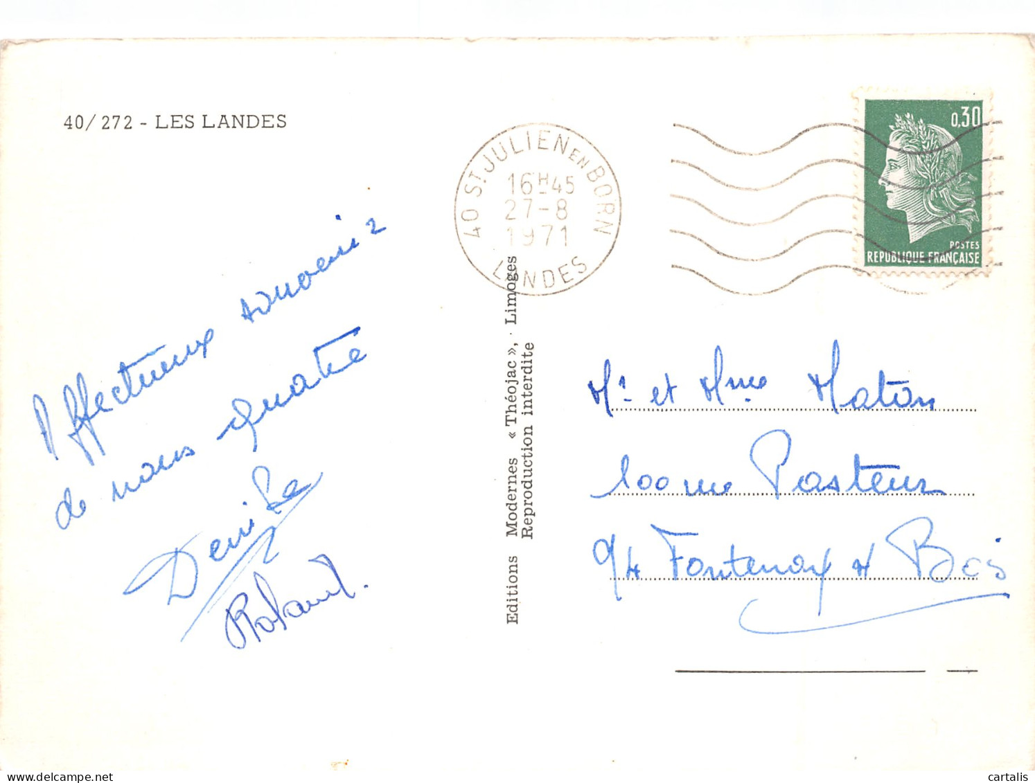 40-LES LANDES-N°3823-D/0227 - Other & Unclassified