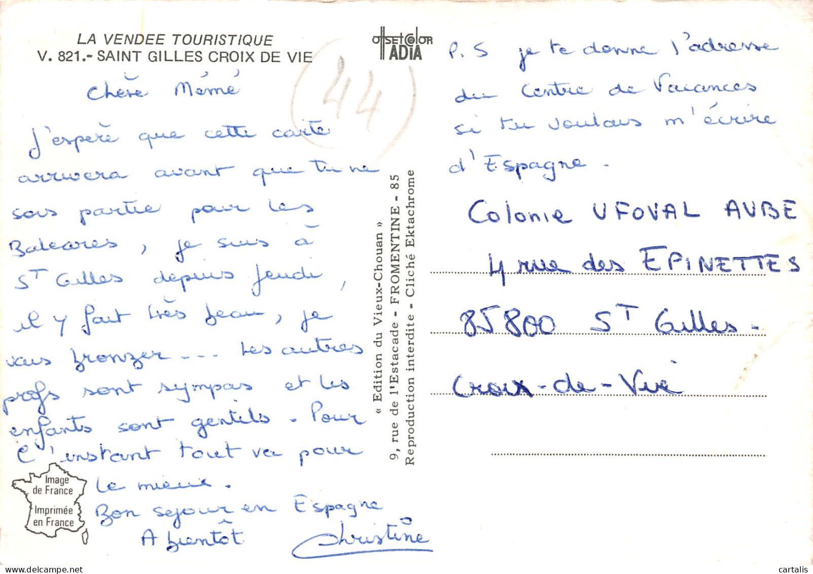 85-SAINT GILLES CROIX DE VIE-N°3824-C/0283 - Saint Gilles Croix De Vie