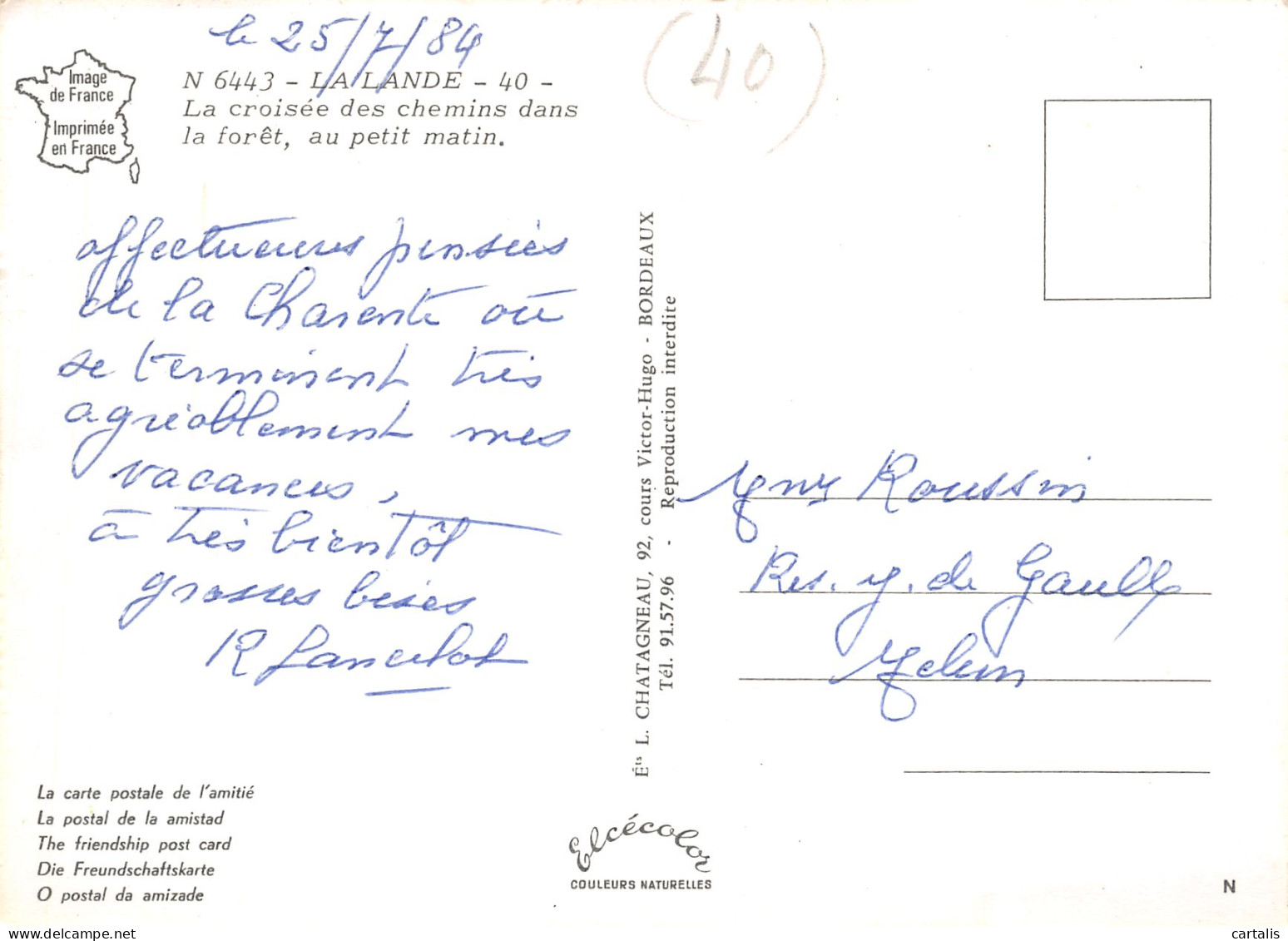 40-LA LANDE-N°3824-C/0261 - Andere & Zonder Classificatie