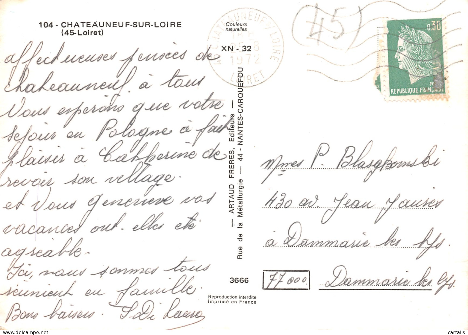 45-CHATEAUNEUF SUR LOIRE-N°3824-C/0185 - Andere & Zonder Classificatie