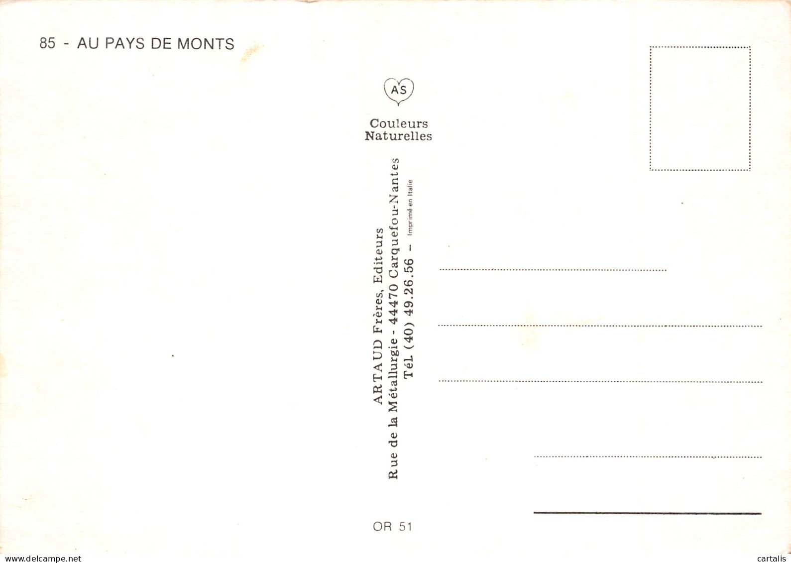 85-PAYS MONTS-N°3824-B/0347 - Other & Unclassified