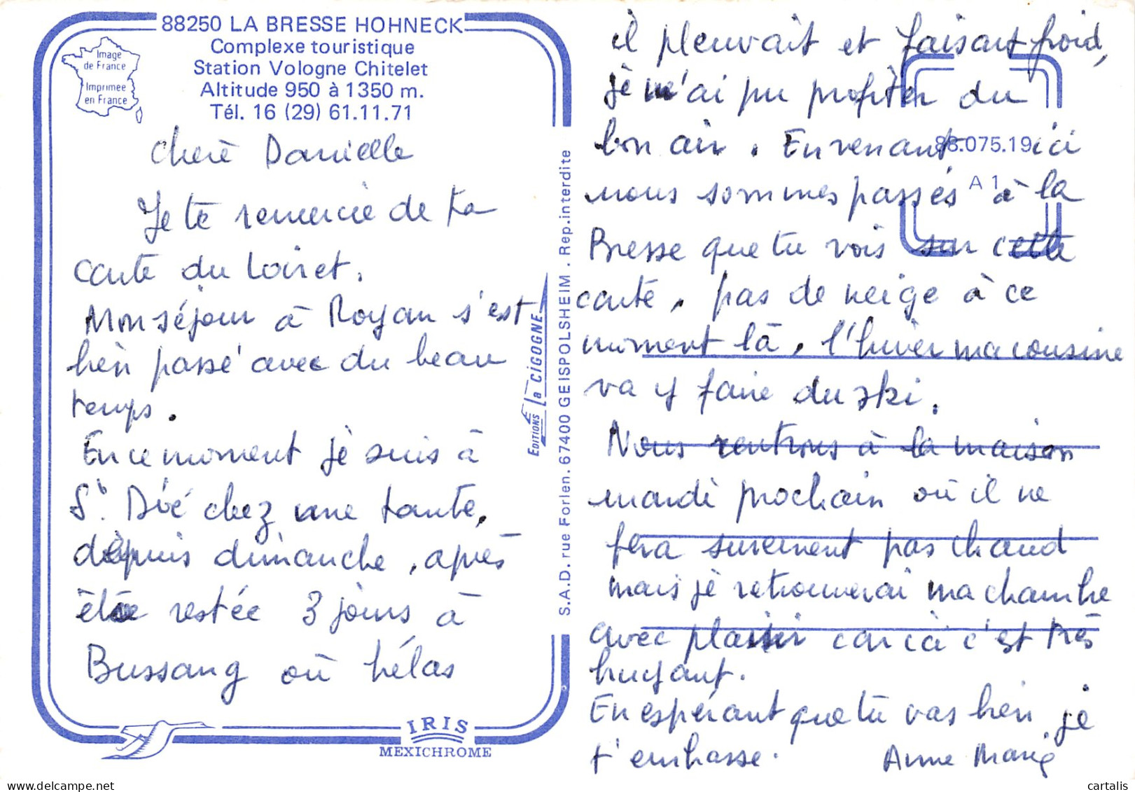 68-LA BRESSE HOHNECK-N°3824-B/0329 - Other & Unclassified