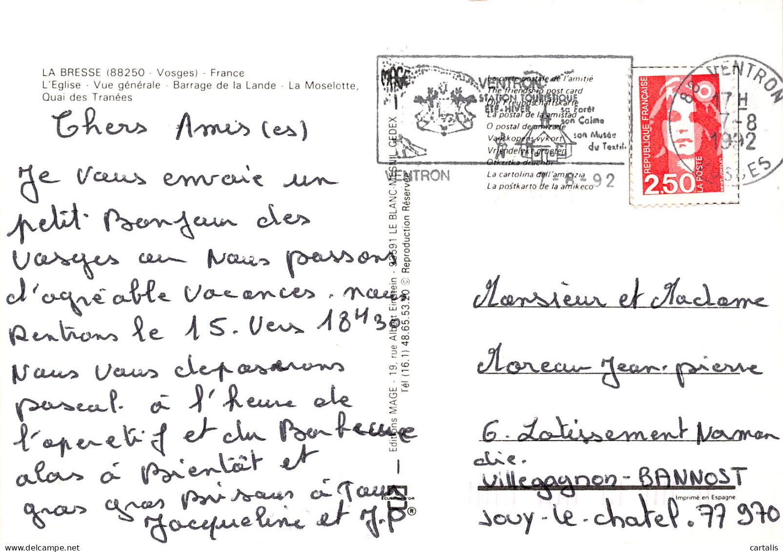 68-LA BRESSE-N°3824-B/0295 - Autres & Non Classés