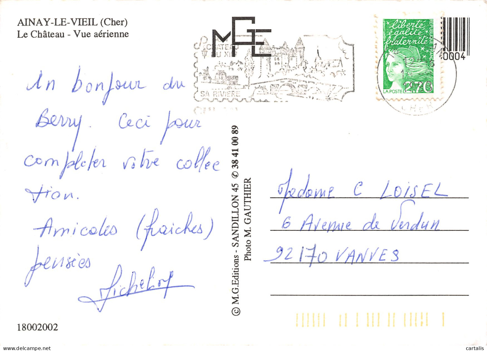 18-AINAY LE VIEIL-N°3824-A/0317 - Ainay-le-Vieil