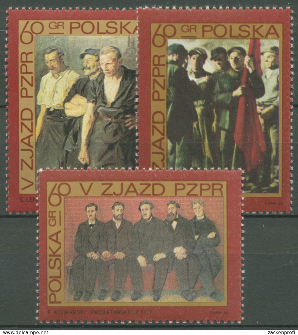 Polen 1968 Arbeiterpartei PZPR Gemälde 1882/84 Postfrisch - Unused Stamps