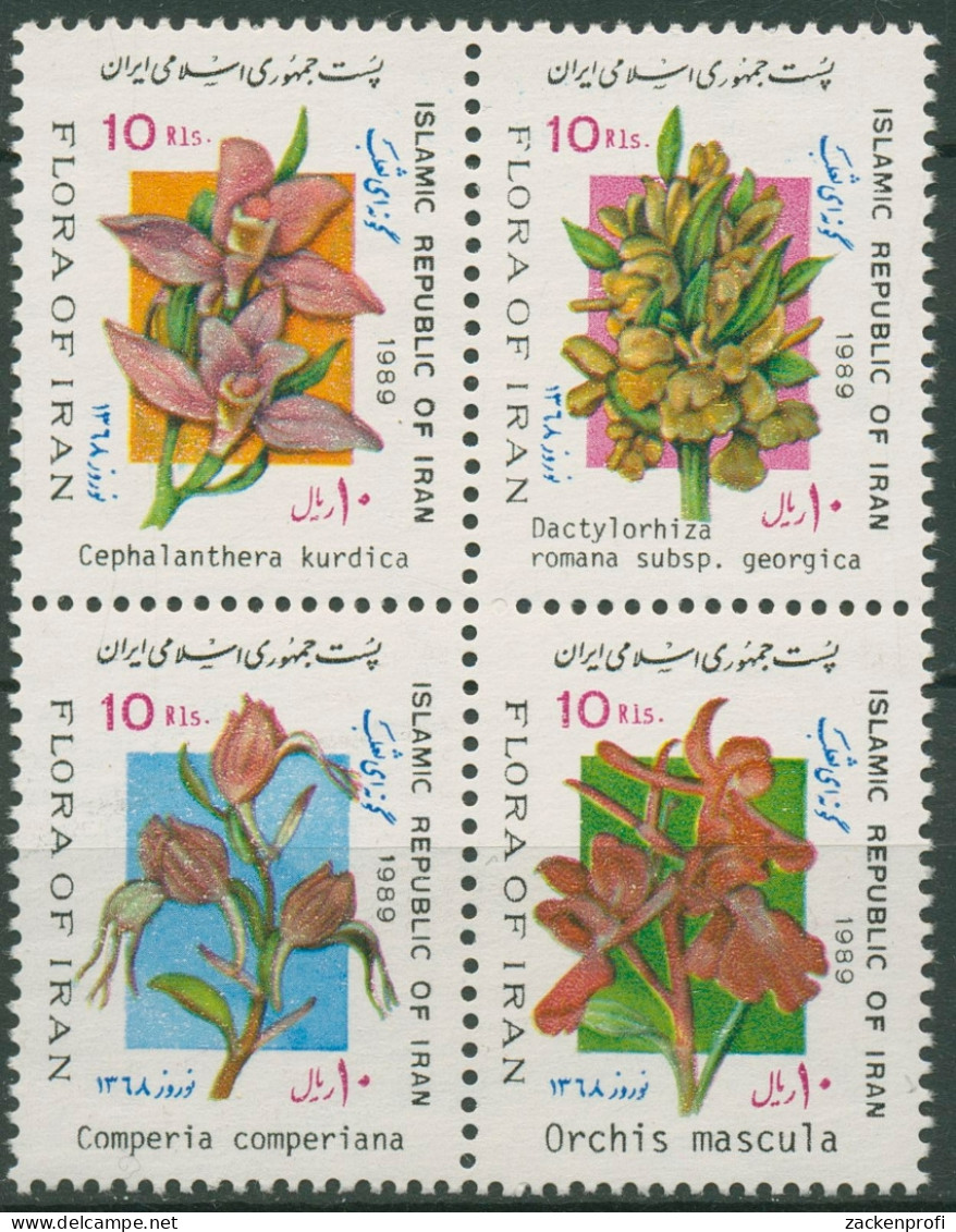 Iran 1989 Neujahrsfest Nowruz Pflanzen Blumen 2330/33 ZD Postfrisch - Irán