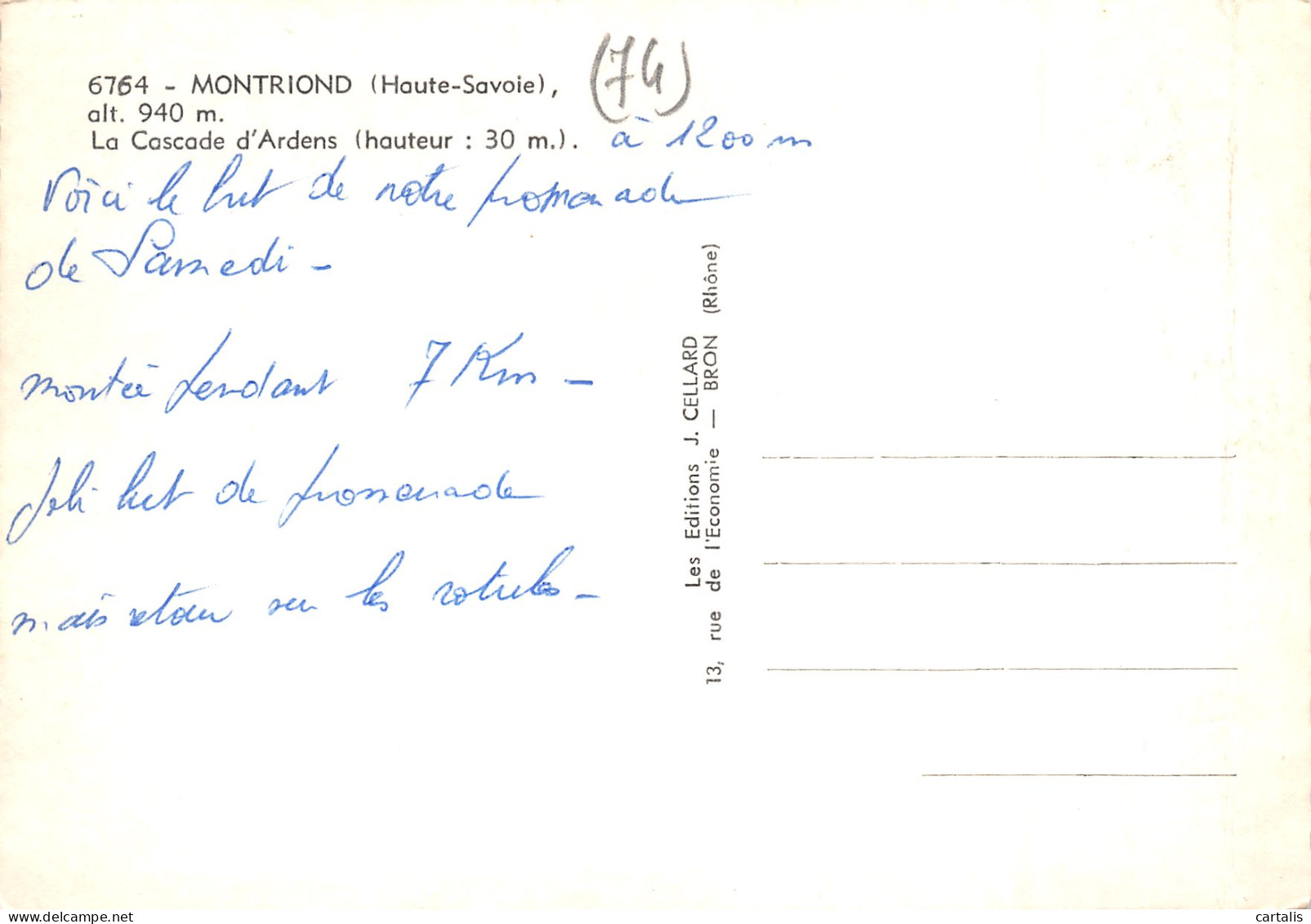 74-MONTRIOND-N°3825-A/0135 - Other & Unclassified