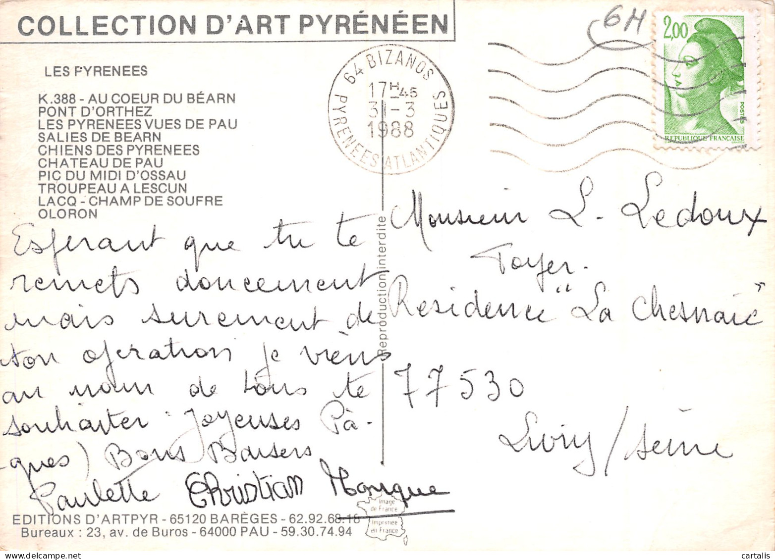 64-LES PYRENEES AU CŒUR DU BEARN-N°3825-A/0085 - Sonstige & Ohne Zuordnung