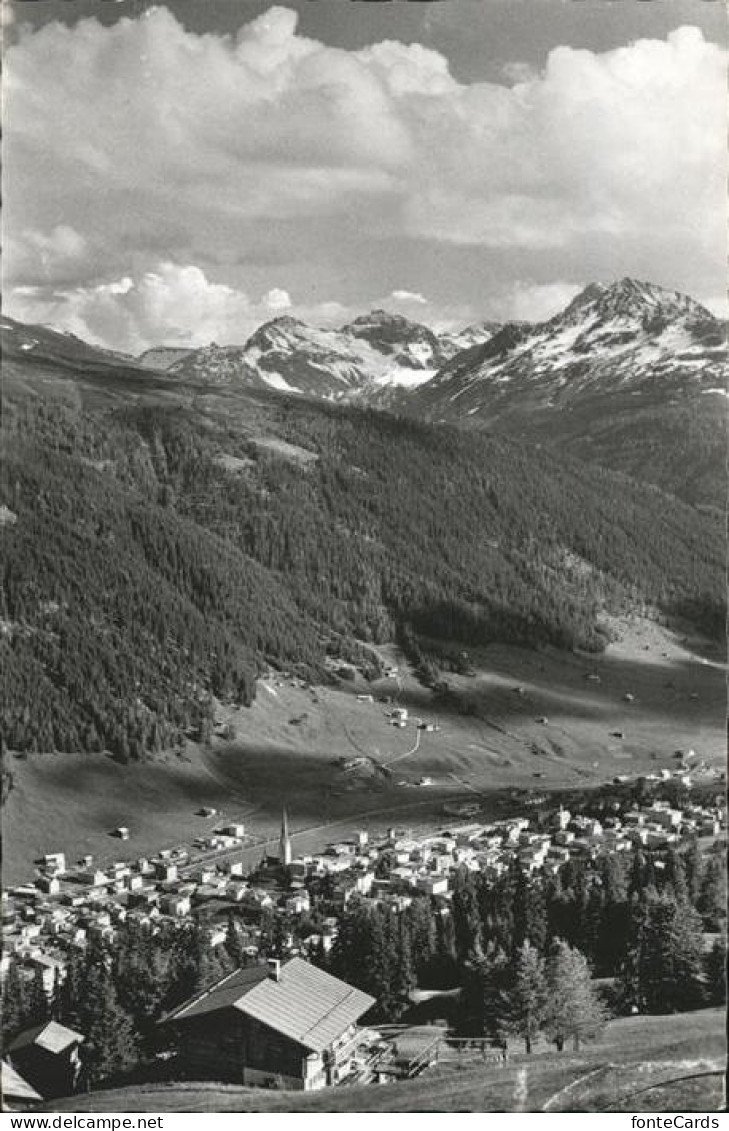 11337291 Davos GR Blick Von Der Strela Alp Mit Hoch Ducan Und Aelplihorn Davos - Andere & Zonder Classificatie