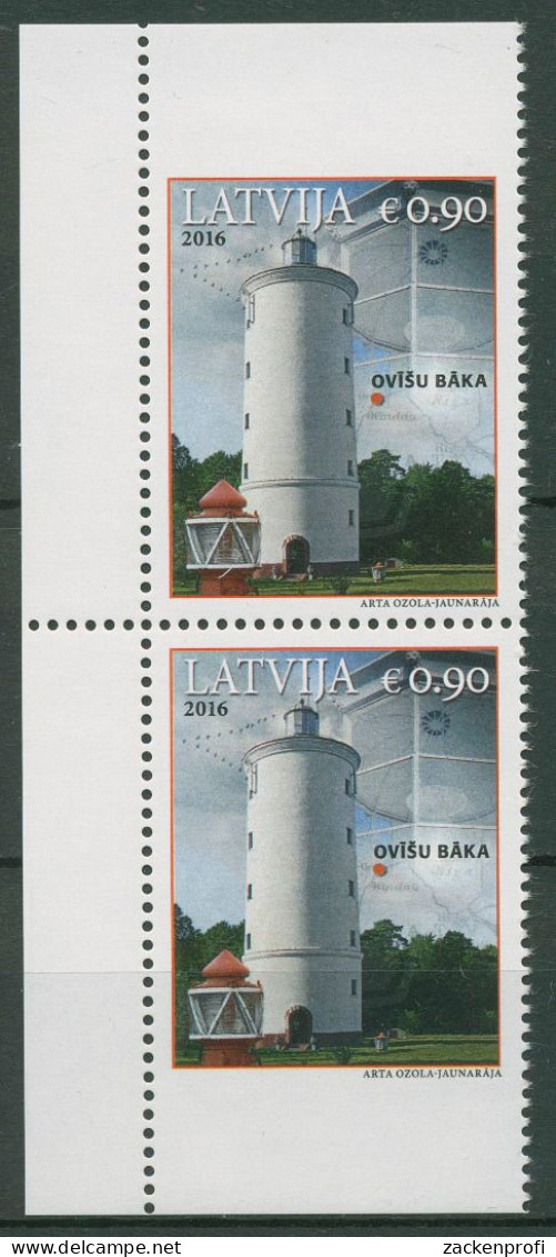 Lettland 2016 Bauwerke Leuchtturm Lyserort 993 Do/Du Paar Postfrisch - Latvia