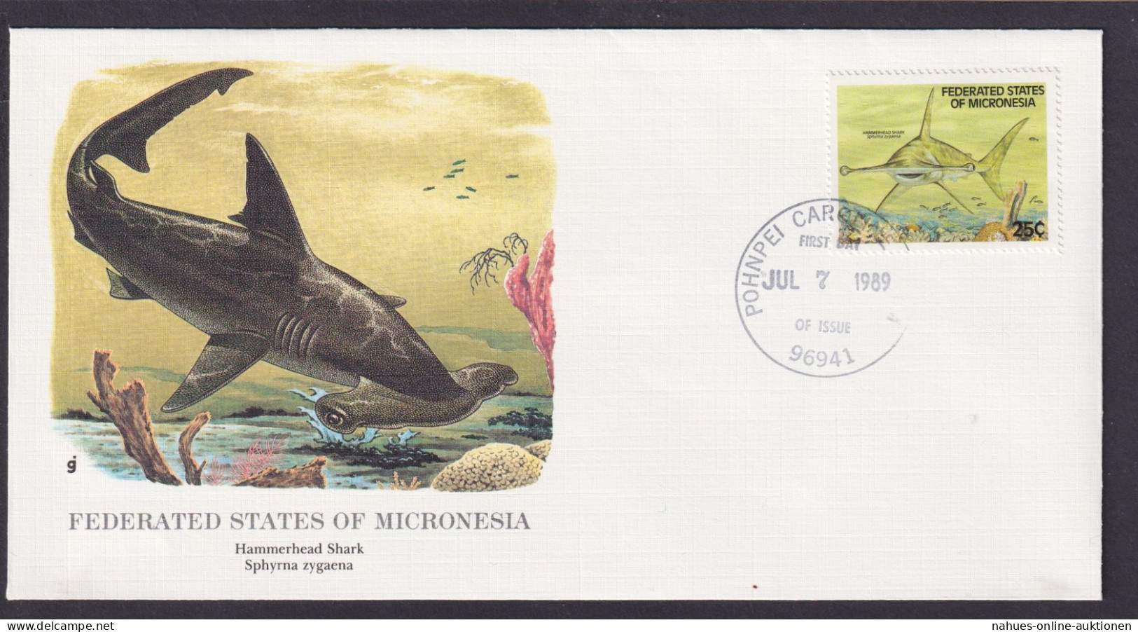 Föderierte Staaten Von Micronesia Pazifischer Ozean Fauna Fische Hai Schöner - Collections (en Albums)