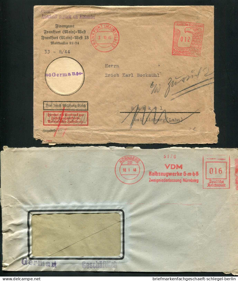 Amerik.+Brit. Zone (Bizone), 1945, AFS, Brief