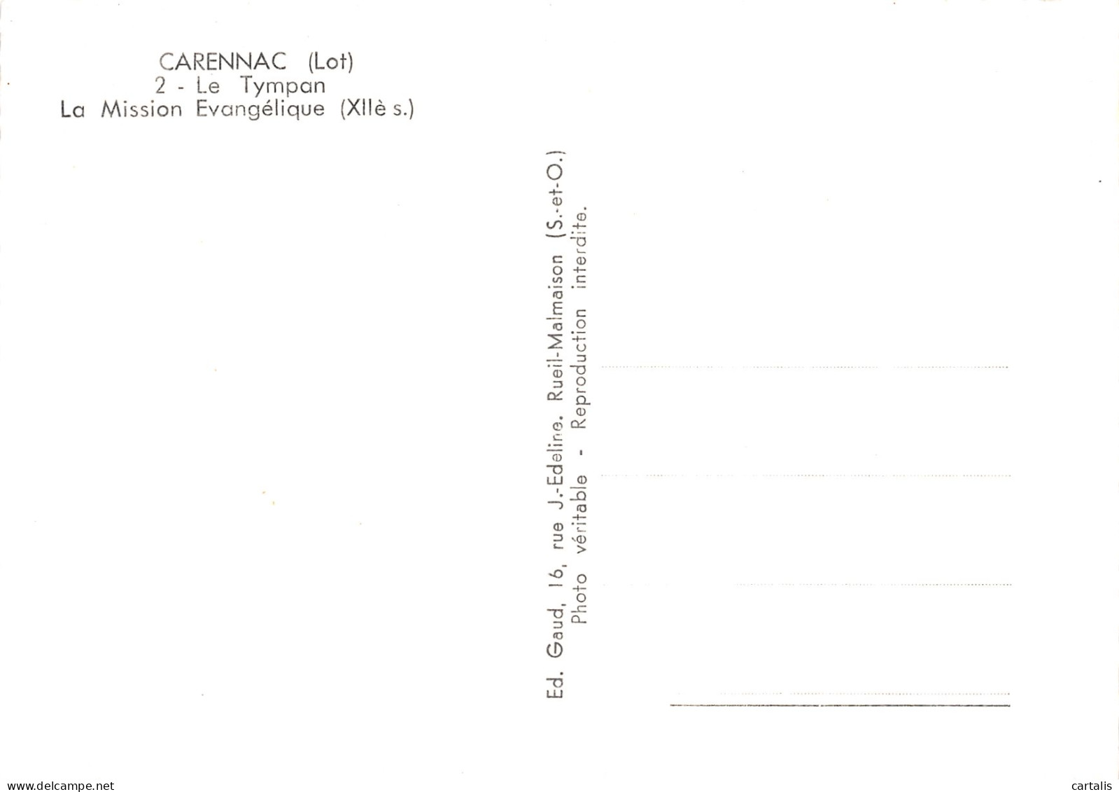 46-CARENNAC-N°3825-C/0271 - Altri & Non Classificati