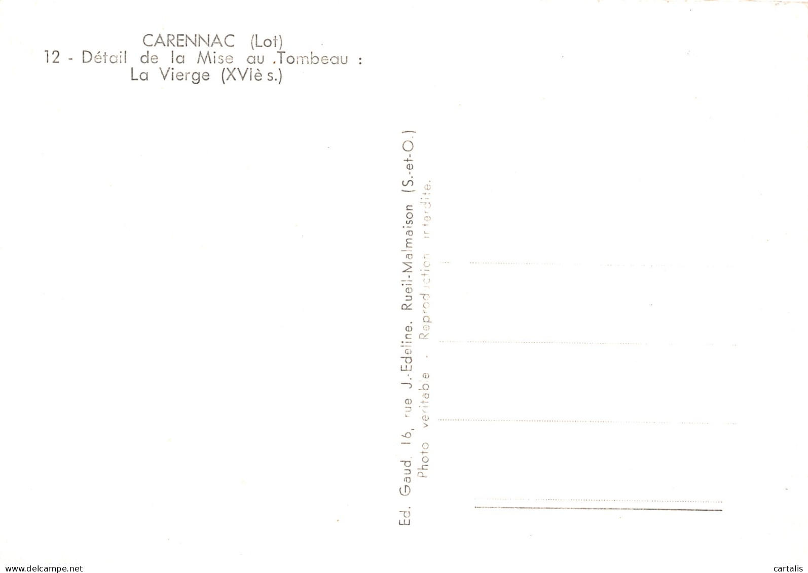 46-CARENNAC-N°3825-C/0275 - Other & Unclassified