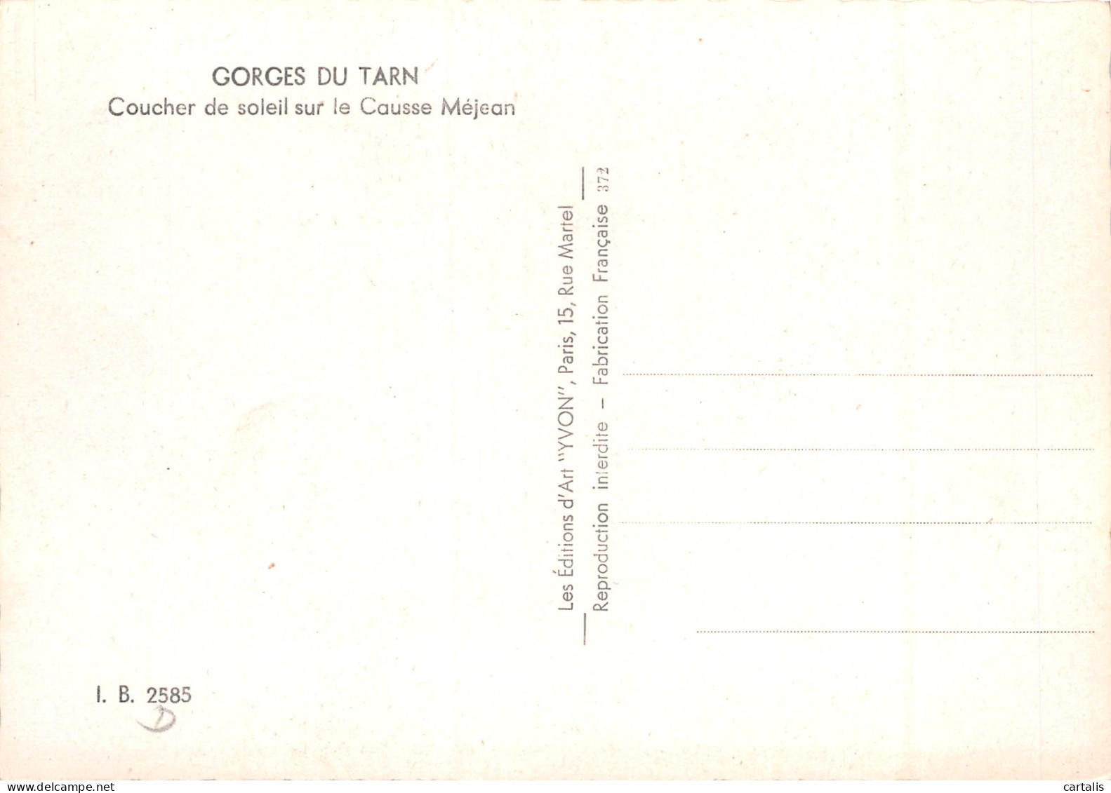 48-LE CAUSSE MEJEAN-N°3825-C/0229 - Andere & Zonder Classificatie