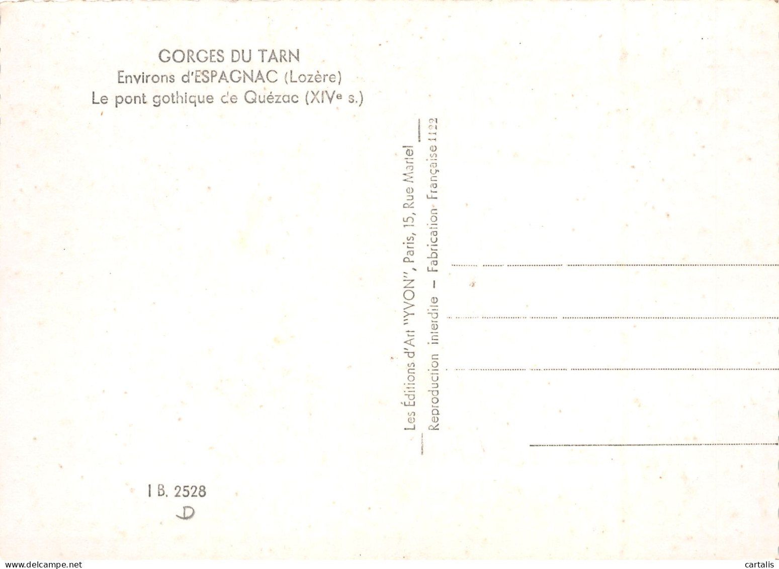 48-QUEZAC LE PONT GOTHIQUE-N°3825-C/0213 - Other & Unclassified