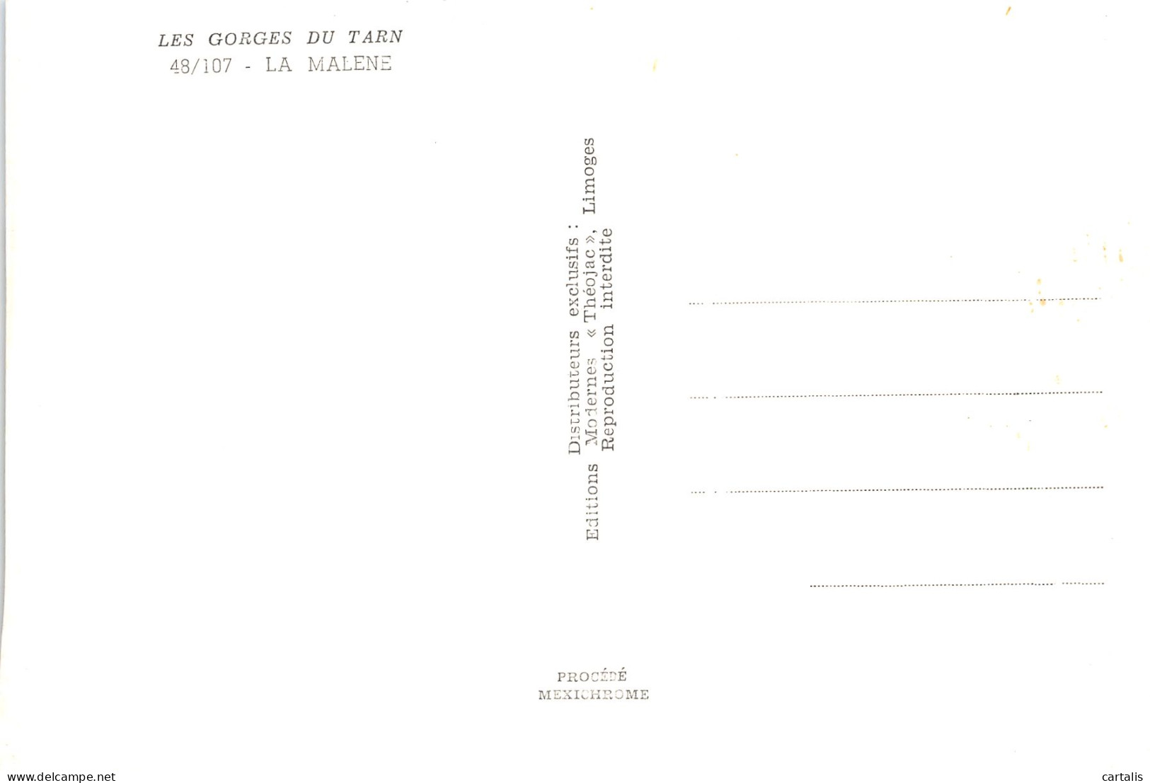 48-LA MALENE-N°3825-C/0185 - Other & Unclassified