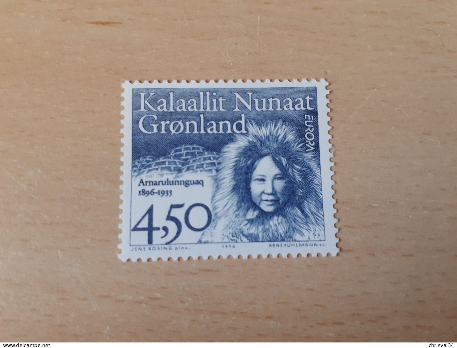 TIMBRE   GROENLAND    ANNEE  1996     N  274    COTE  2,50  EUROS   NEUF  LUXE** - Neufs