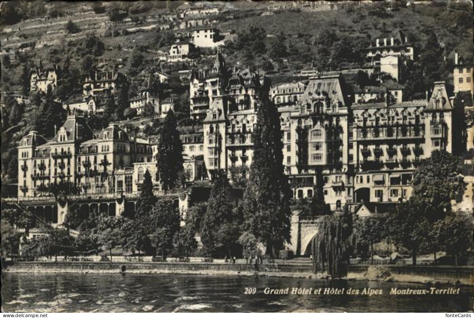 11337259 Montreux VD Grand Hotel Et Hotel Des Alpes Montreux - Otros & Sin Clasificación