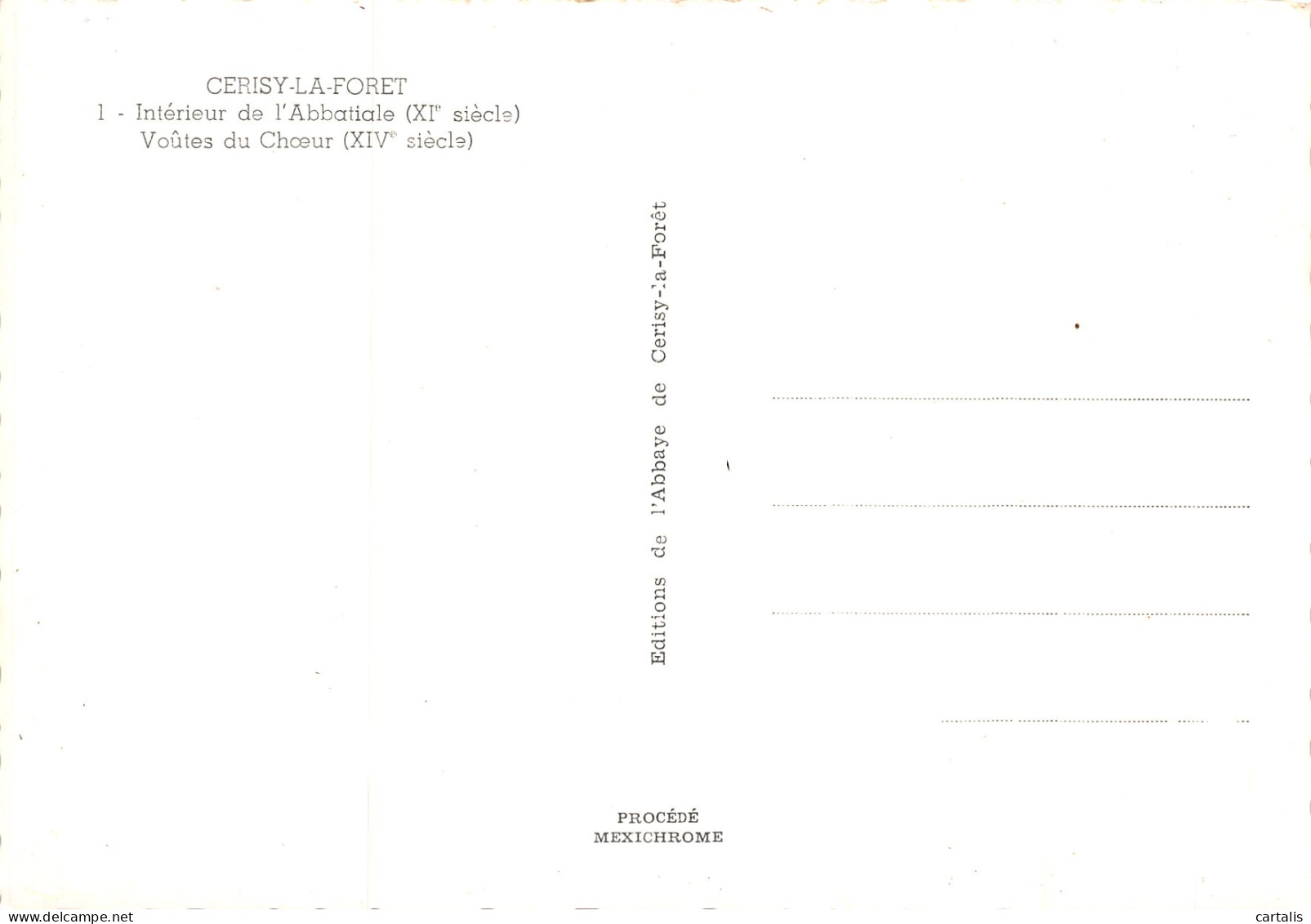 50-CERISY LA FORET-N°3825-C/0019 - Sonstige & Ohne Zuordnung