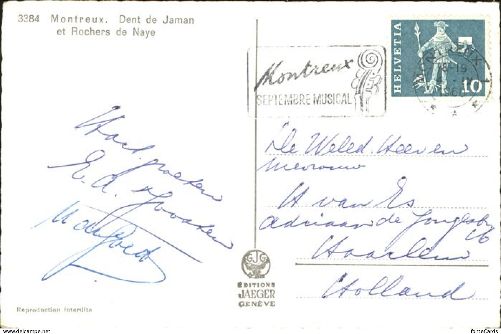 11337250 Montreux VD Dent De Jaman Et Rochers De Naye Montreux - Autres & Non Classés