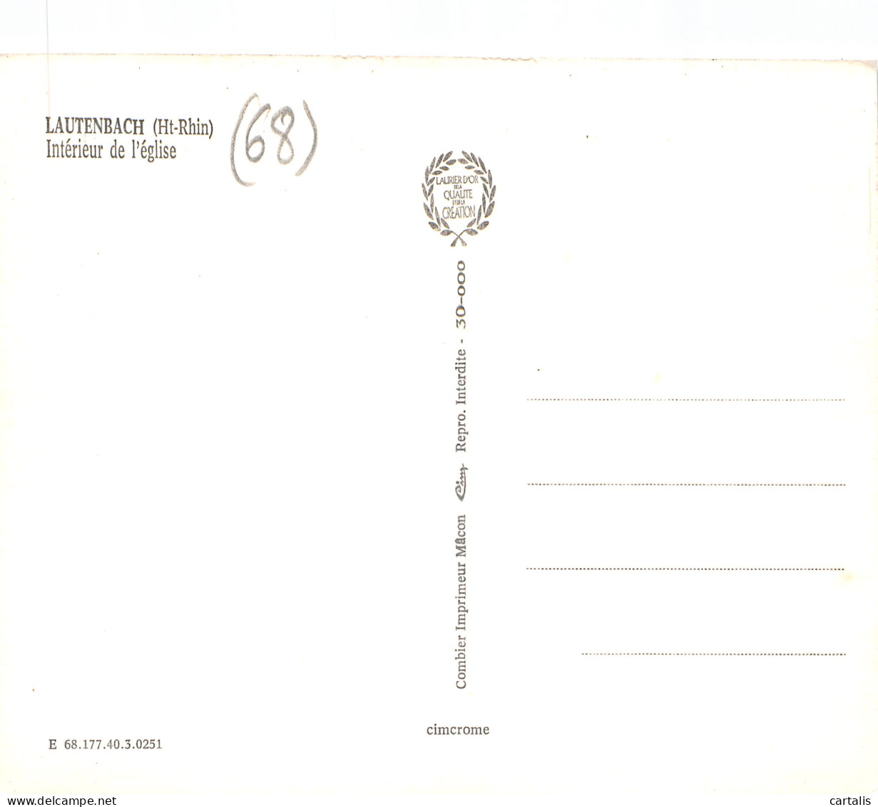 68-LAUTENBACH-N°3825-B/0037 - Other & Unclassified