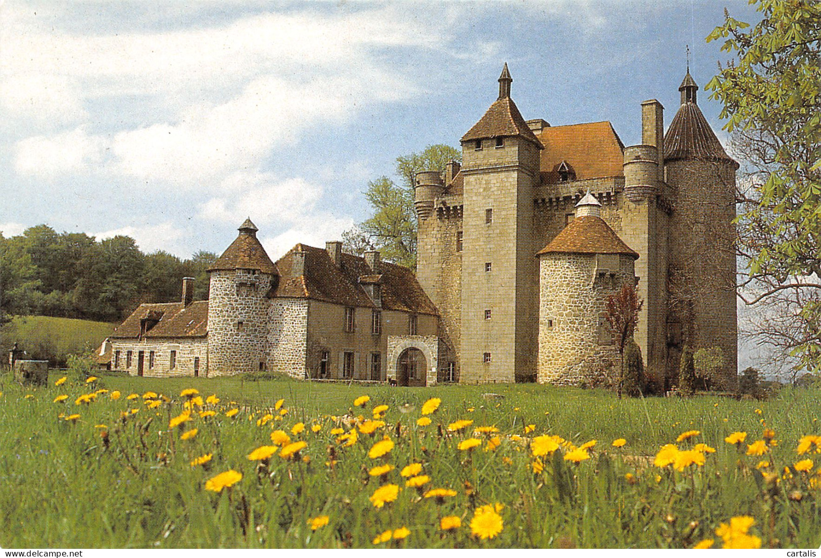 23-AHUN CHÂTEAU DE VILLEMONTEIX-N°3825-A/0387 - Otros & Sin Clasificación