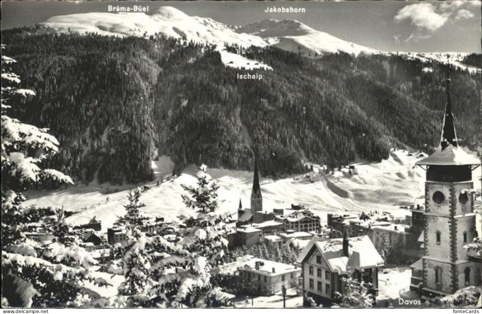 11337240 Davos GR Mit Ischalp Braema Bueel Und Jakobshorn Davos - Other & Unclassified