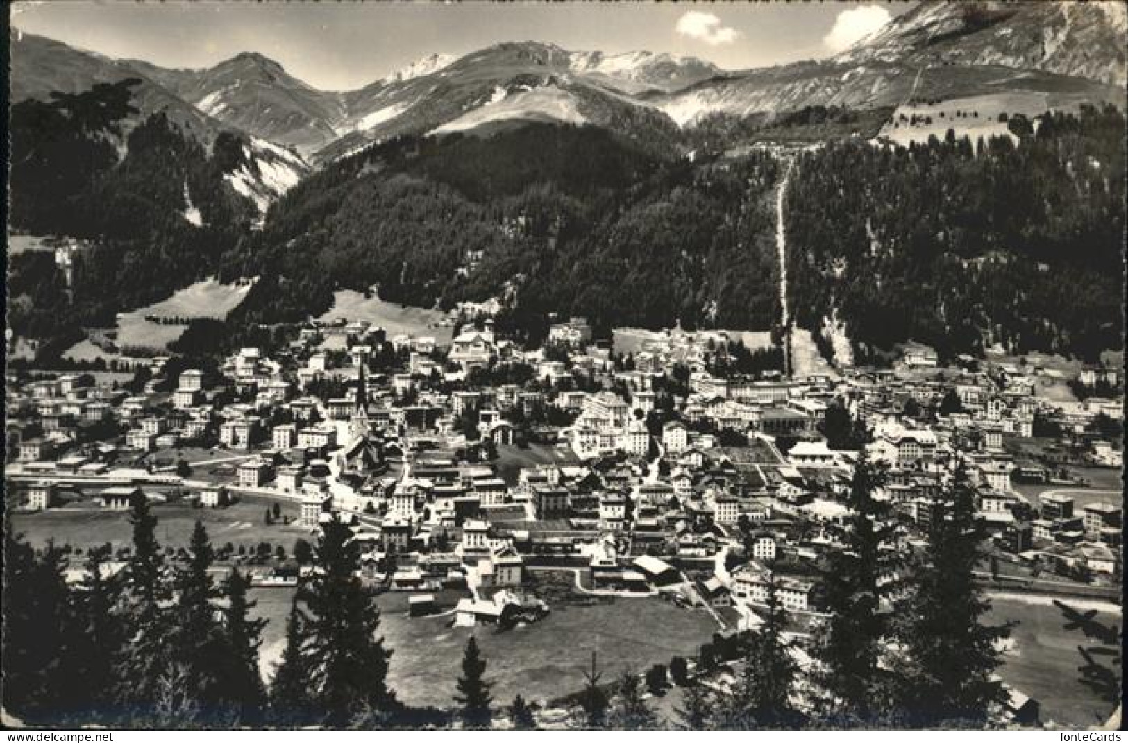 11337234 Davos GR Ortsansicht Mit Schatzalp Und Strela Davos - Other & Unclassified