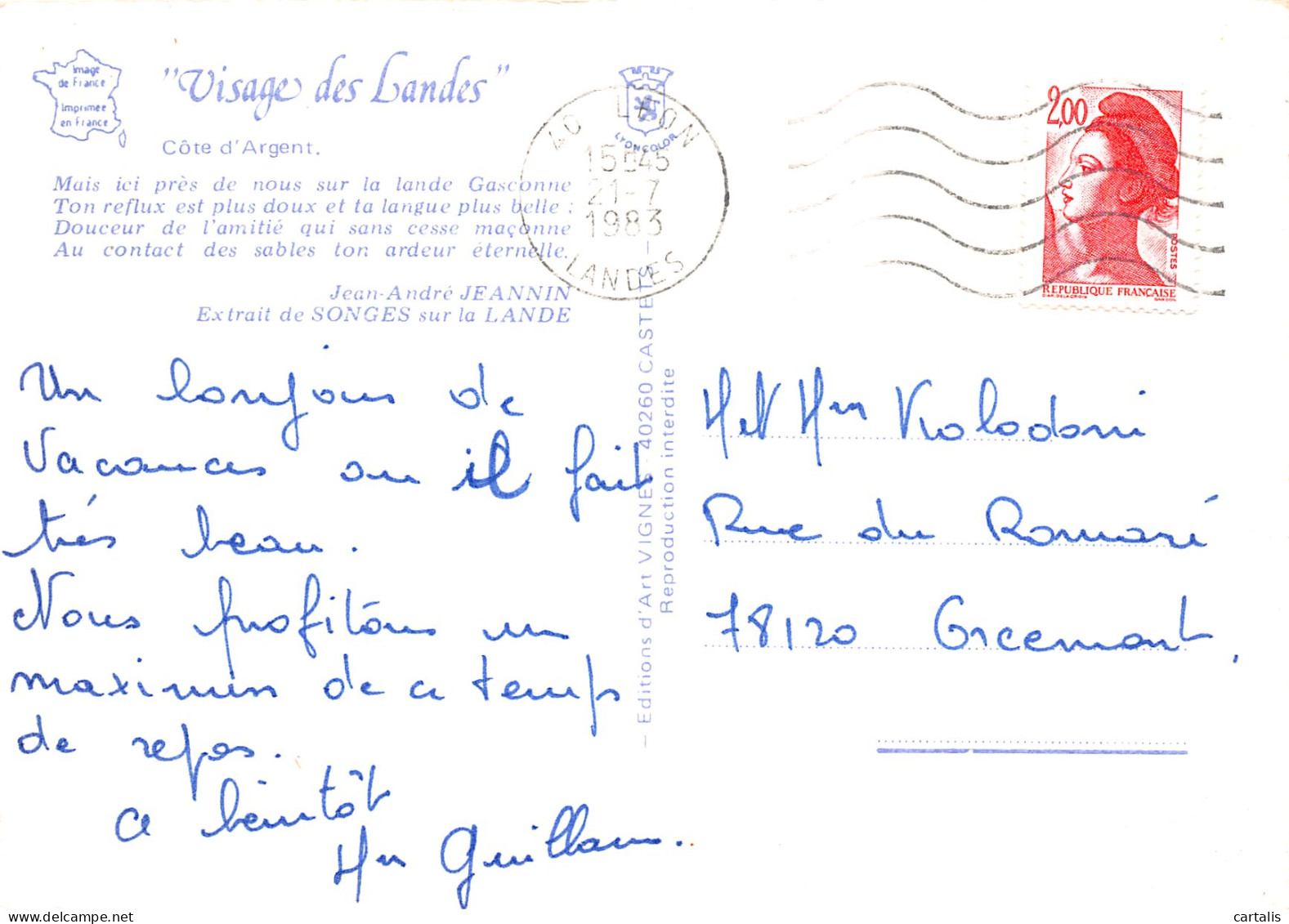 40-LES LANDES FOLKLORE-N°3825-D/0325 - Other & Unclassified