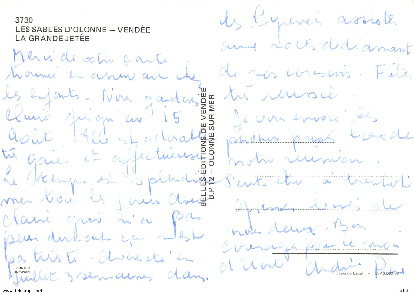 85-LES SABLES D OLONNE-N°3825-D/0305 - Sables D'Olonne