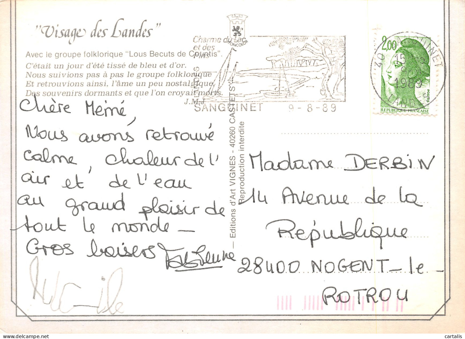 40-LES LANDES FOLKLORE-N°3825-D/0227 - Other & Unclassified