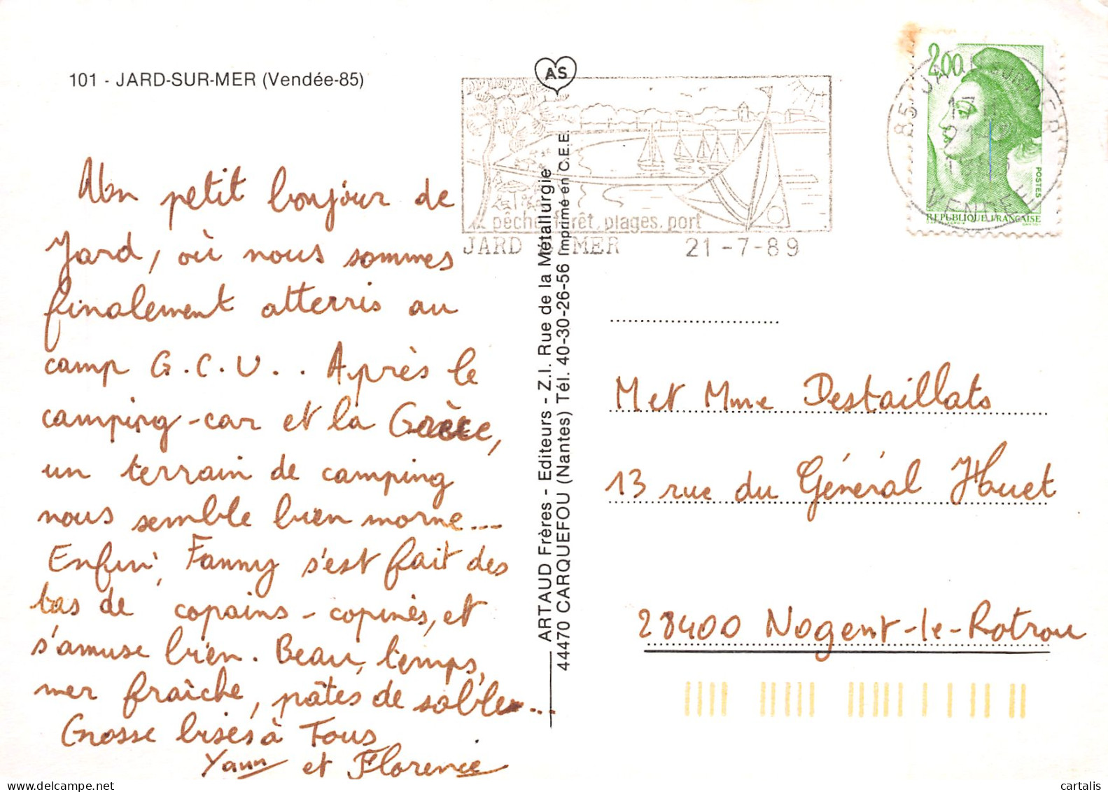 85-JARD SUR MER-N°3825-D/0205 - Other & Unclassified