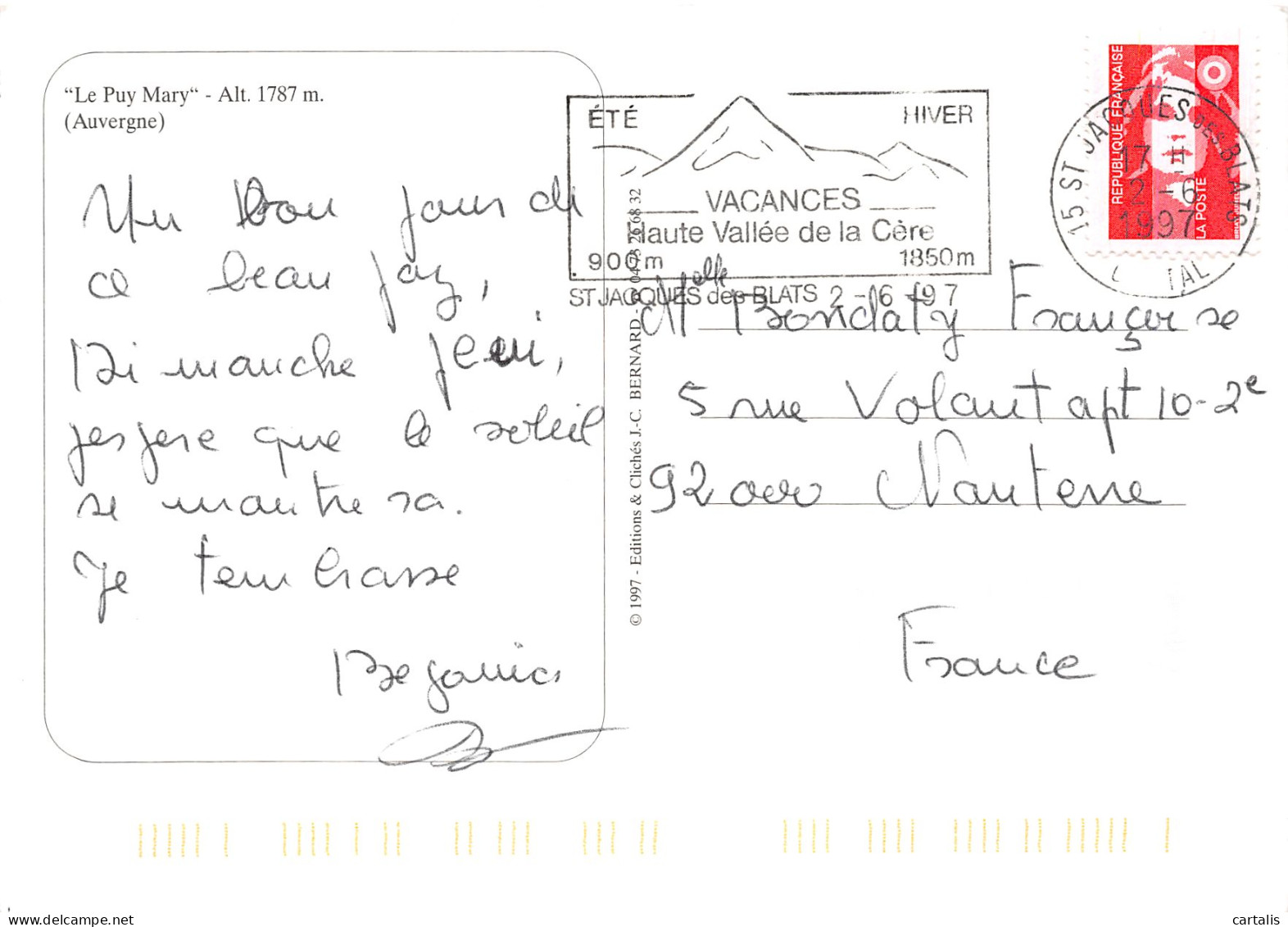 15-LE PUY MARY-N°3826-C/0223 - Other & Unclassified