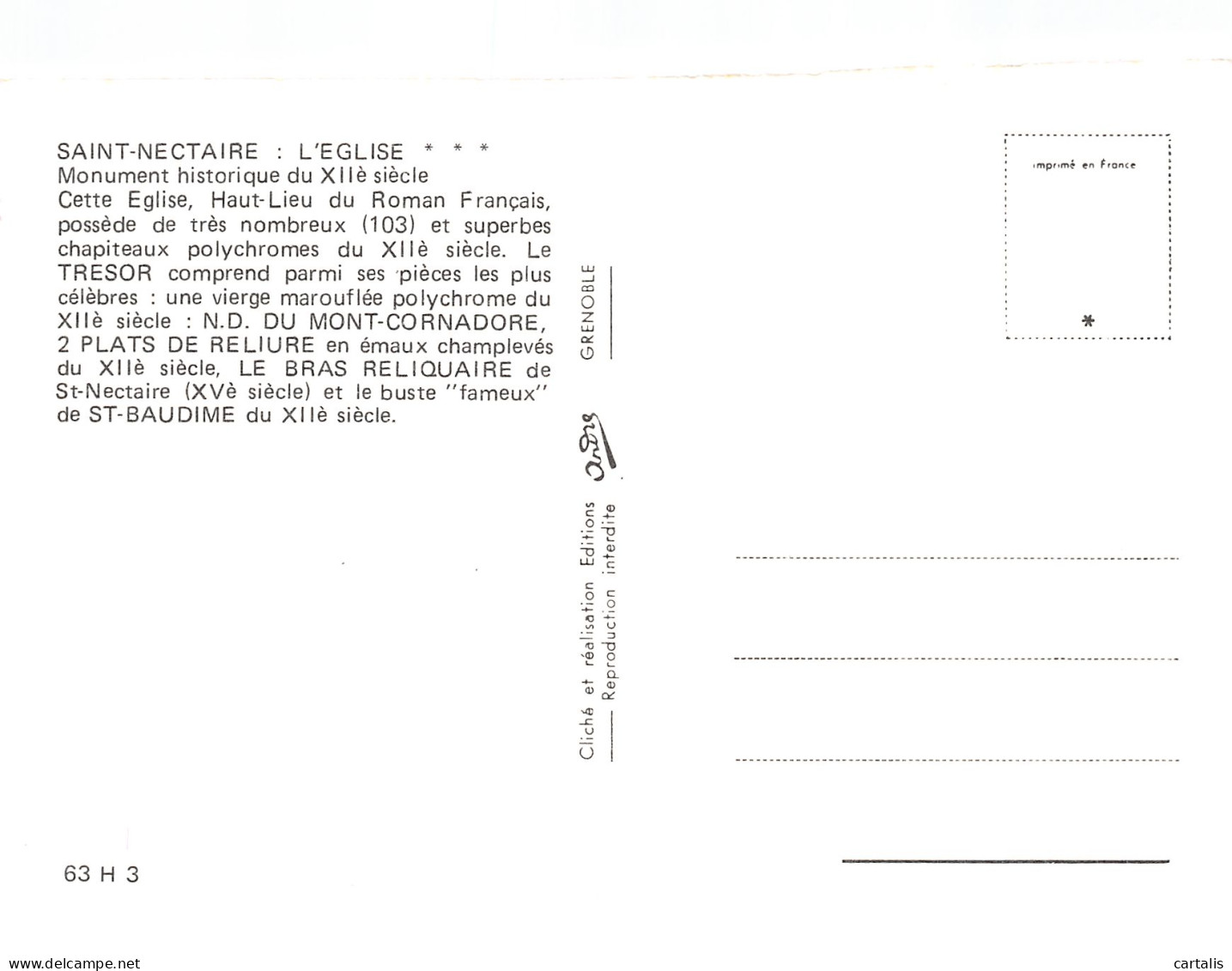 63-SAINT NECTAIRE-N°3826-C/0097 - Saint Nectaire