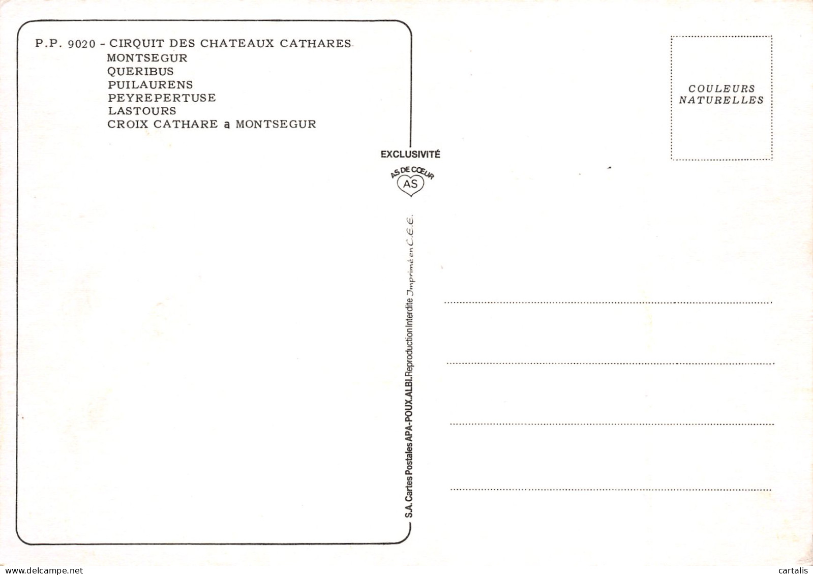 11-CHATEAUX CATHARES-N°3826-B/0395 - Other & Unclassified