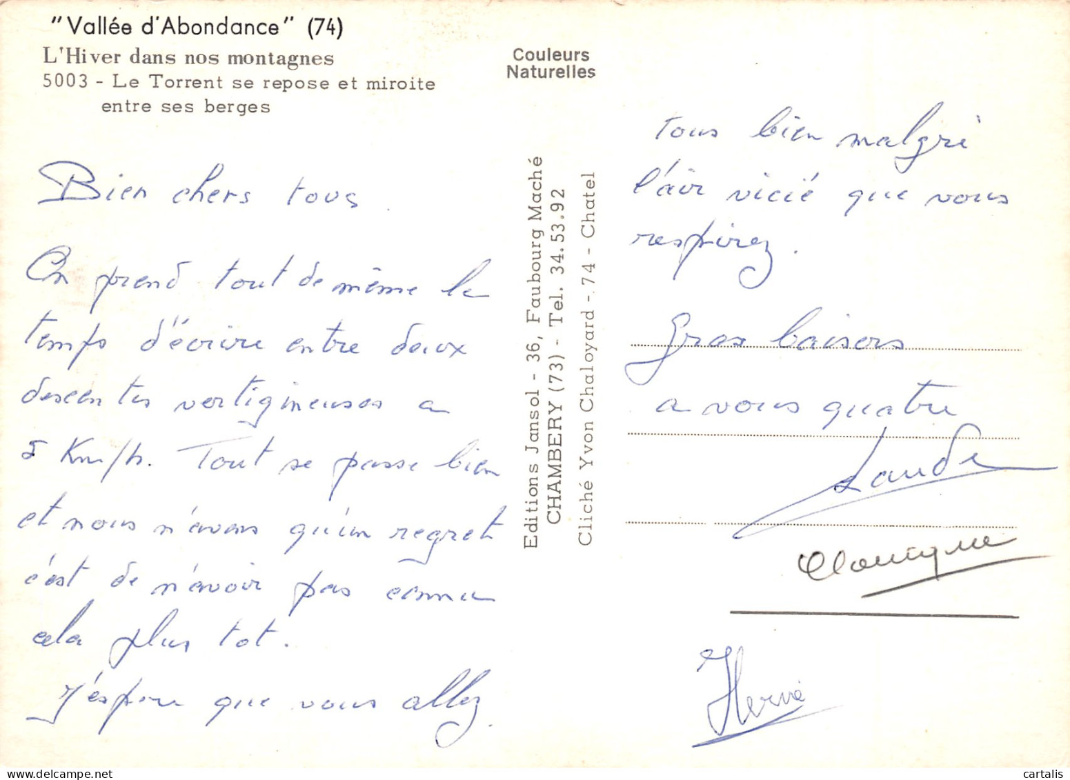 74-VALLEE D ABONDANCE-N°3826-B/0327 - Other & Unclassified