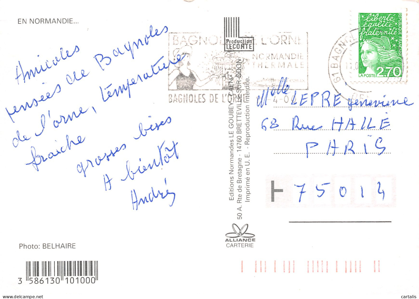 61-NORMANDIE PAYSAGE-N°3826-B/0317 - Other & Unclassified