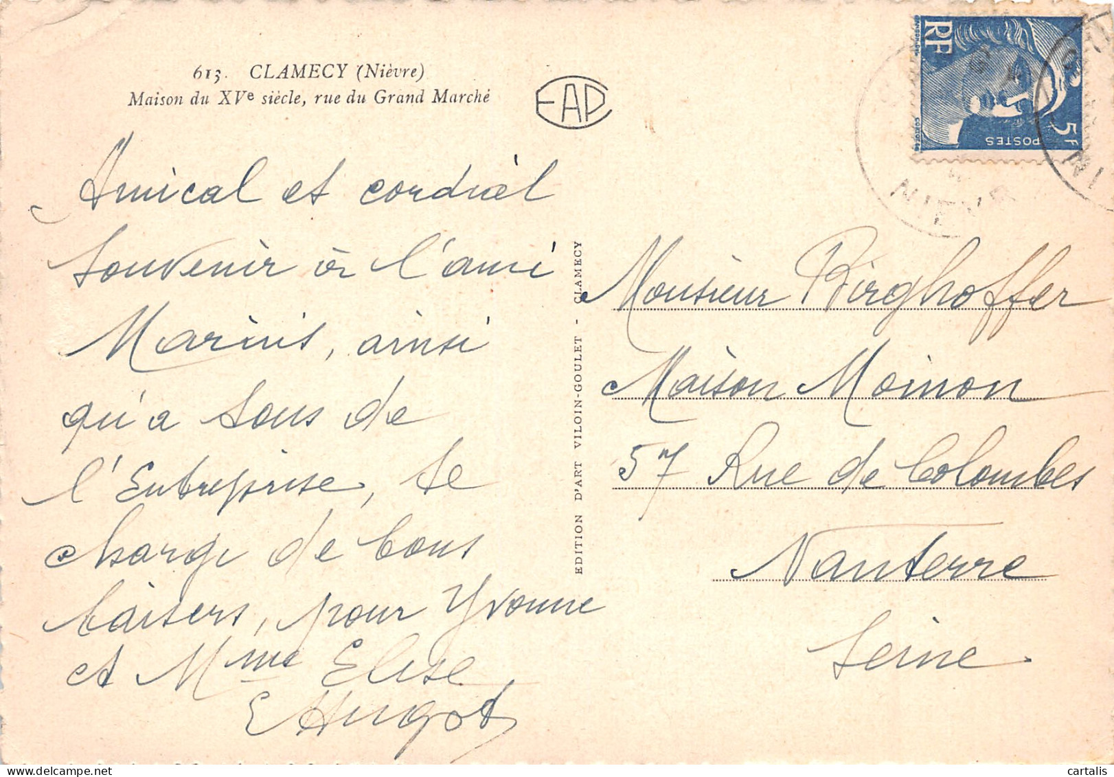 58-CLAMECY-N°3826-B/0215 - Clamecy