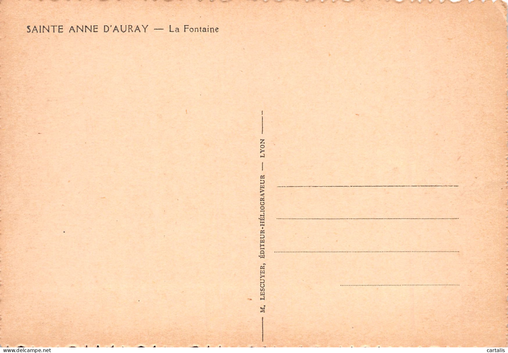 56-SAINTE ANNE D AURAY-N°3826-B/0083 - Sainte Anne D'Auray