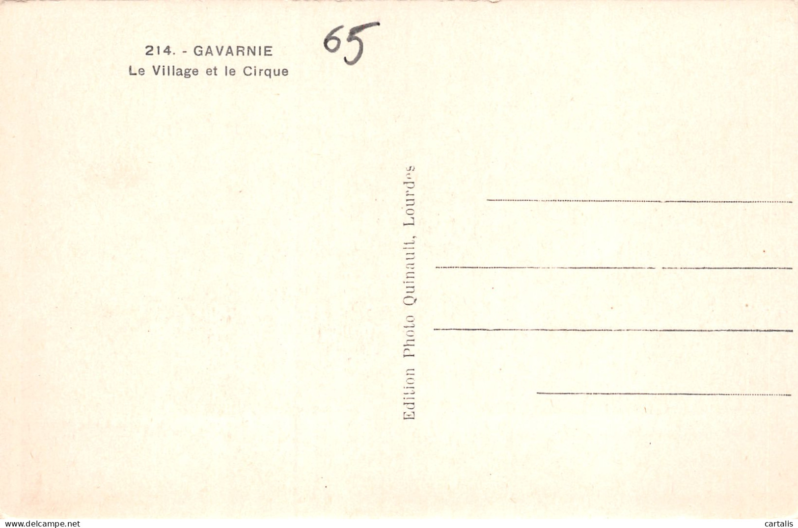 65-GAVARNIE-N°3826-E/0279 - Gavarnie