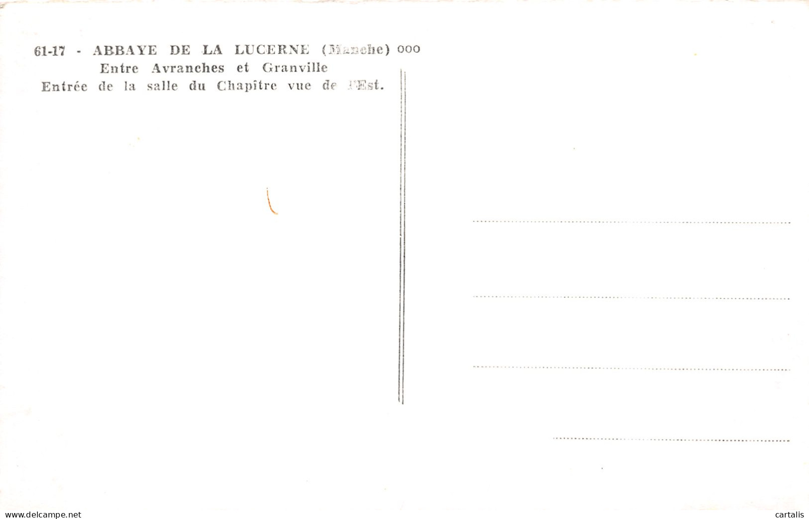 50-ABBAYE DE LA LUCERNE-N°3826-E/0161 - Autres & Non Classés